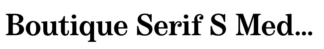 Boutique Serif S Medium